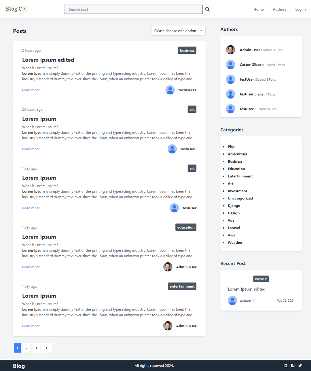 Blog App