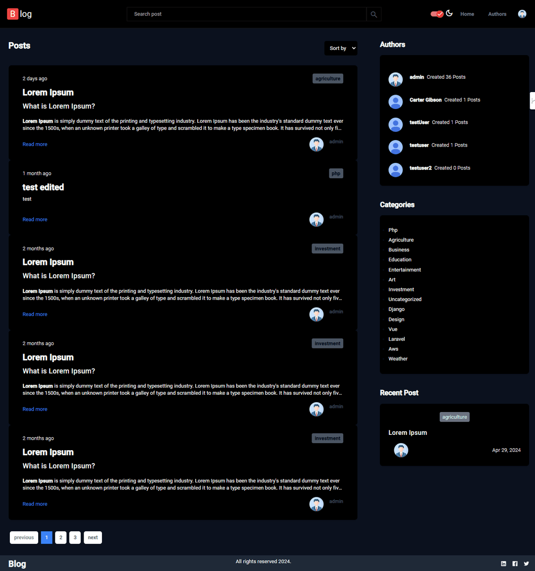 Angular Blog App