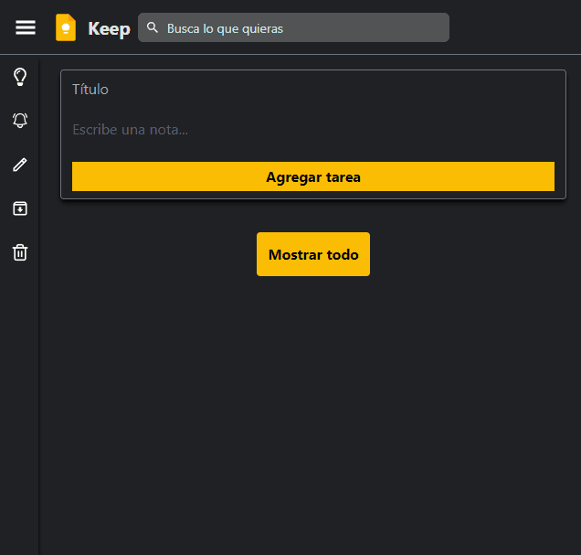 Google Keep Clone
